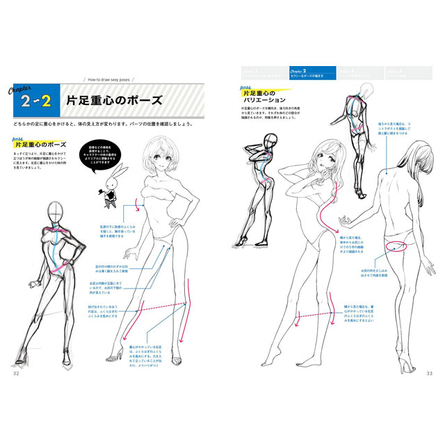 動きのあるポーズの描き方 セクシーキャラクター編 画材 文具雑貨の通販 Toolswebshop Cotoramonora