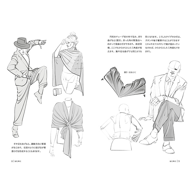 服のシワを描く モルフォ人体デッサン ミニシリーズ 画材 文具雑貨の通販 Toolswebshop Cotoramonora