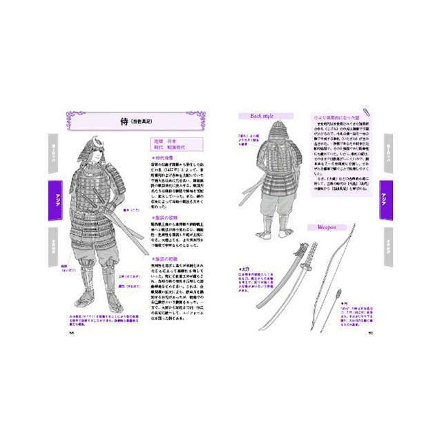 マンガキャラの服装資料集 男子 歴史ファンタジー編 画材 文具雑貨の通販 Toolswebshop Cotoramonora