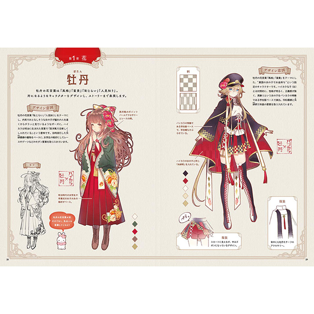 レトロモダンな和装の女の子 キャラクターデザインブック 画材 文具雑貨の通販 Toolswebshop Cotoramonora